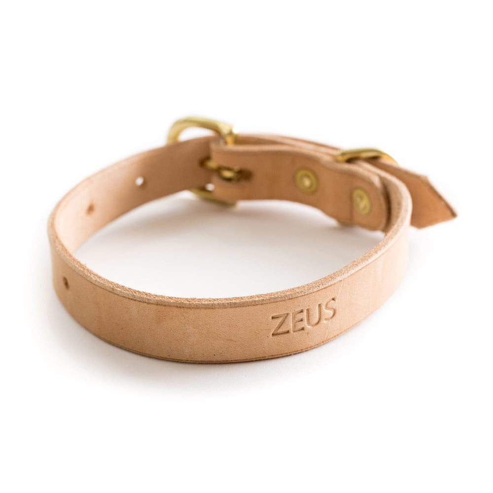 Marciante and Company Leather Dog Collar