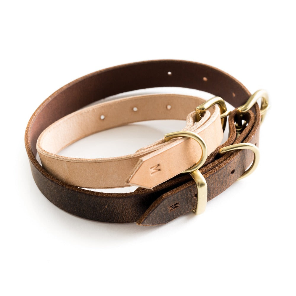 Marciante and Company Leather Dog Collar