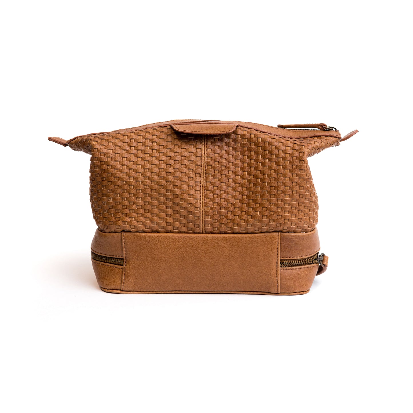 Handwoven Leather Toiletry Bag