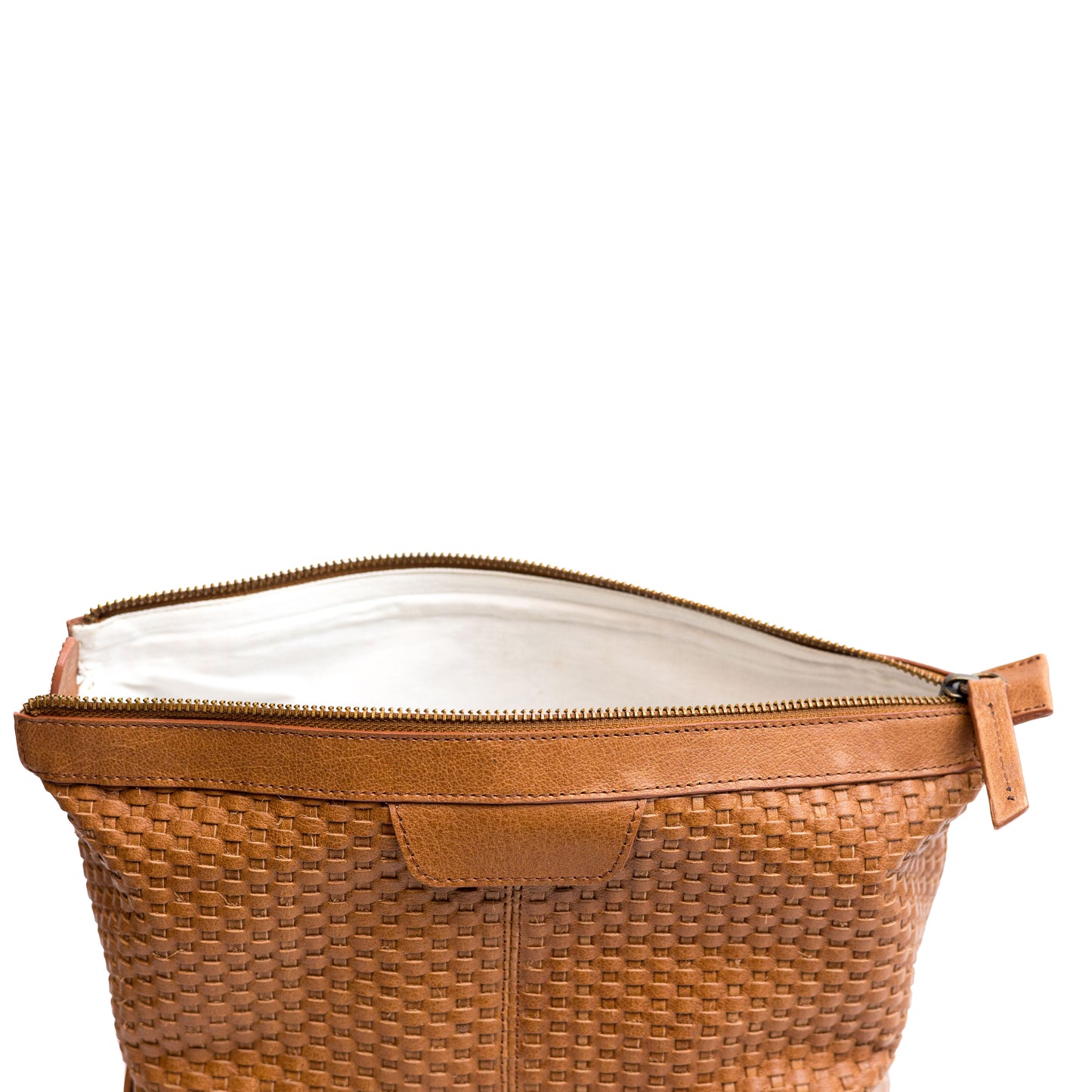 Handwoven Leather Toiletry Bag