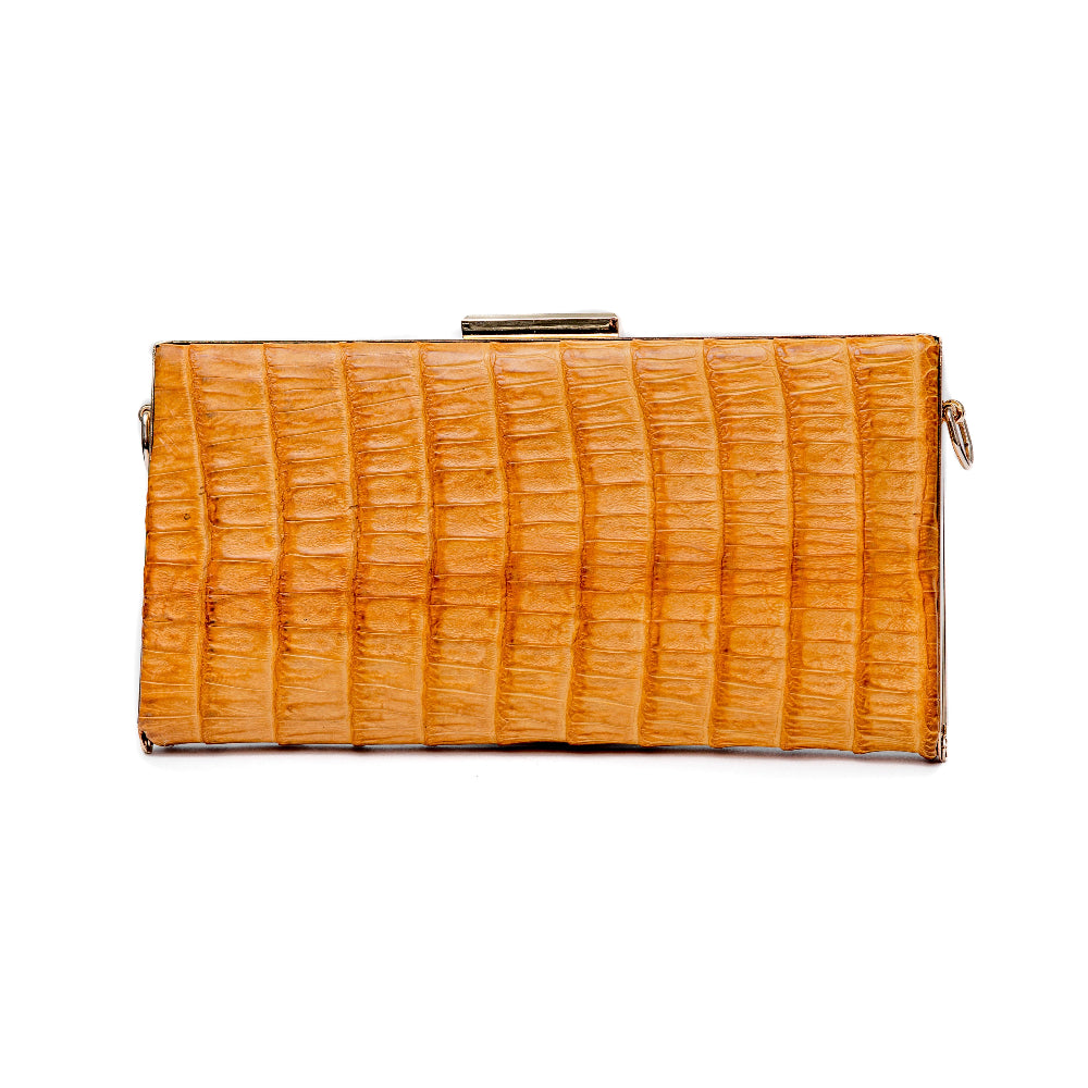 【送料&関税込】ChloAC Mustard Leather Kattie Clutch Sasha Clutch — Jutta Neumann New York