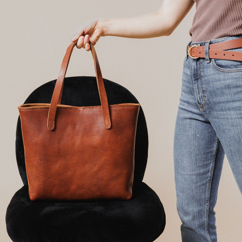 Marciante and Company Handbags, Wallets & Cases Medium Brown Anita Leather Tote