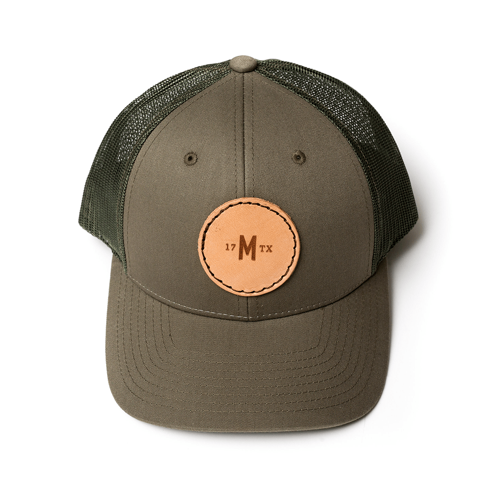 Leather Patch Hat - Marciante and Company